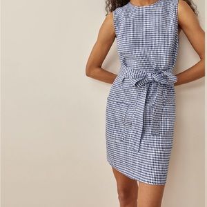 Reformation XS Linen Dress with Sash